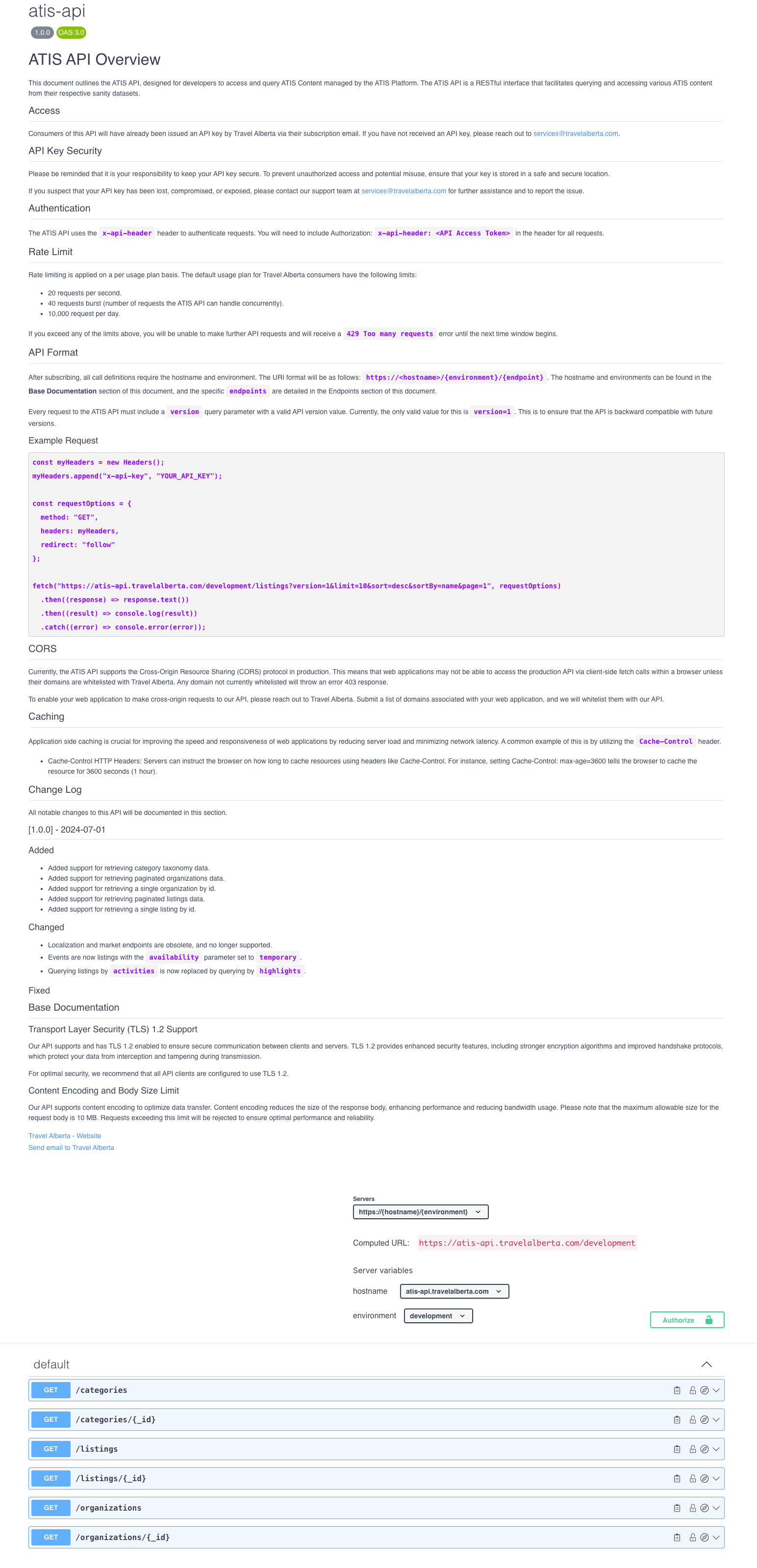 API - Documentation